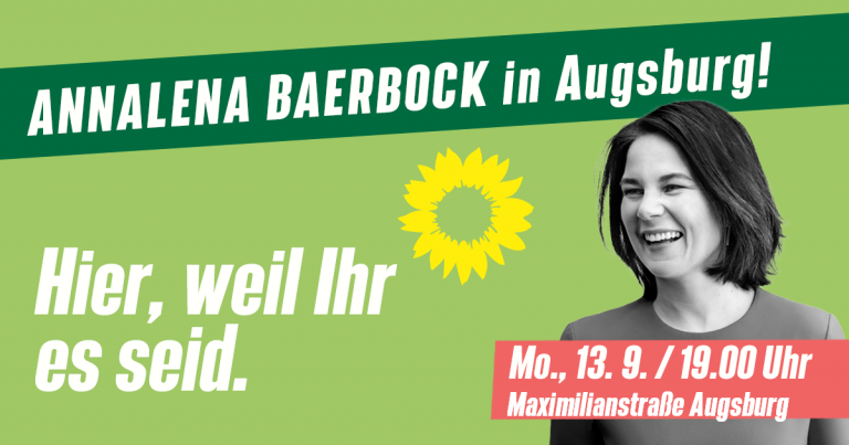 ANNALENA BAERBOCK IN AUGSBURG