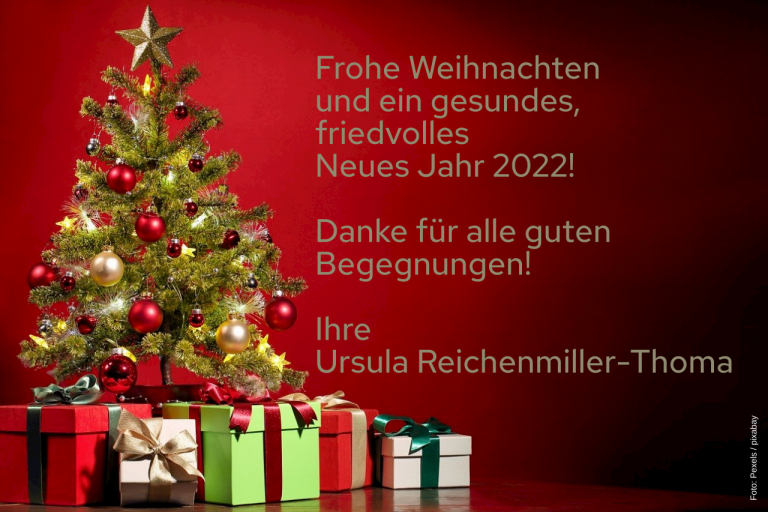 Frohe Weihnachten und ein gesundes Neues Jahr 2022!